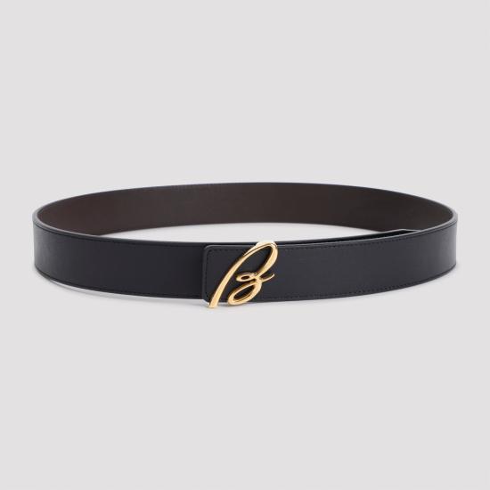  브리오니 가죽 벨트 OBJV0LP9721 BLACK - BRIONI