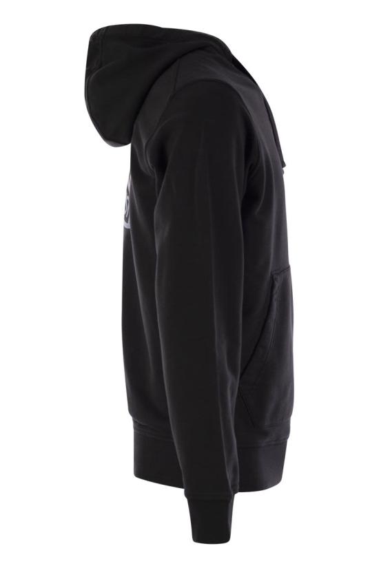 24FW 스톤 아일랜드 후드 티셔츠 8115662 BLACK - STONE ISLAND