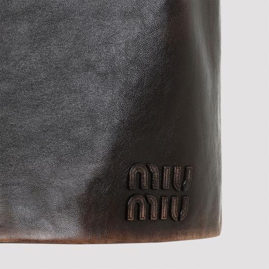 24FW 미우미우 미디 스커트 MPD781SOOO1134 BROWN - MIU MIU