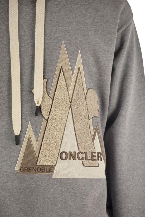  몽클레어 후드 티셔츠 J20978G00005 LIGHT GREY - MONCLER
