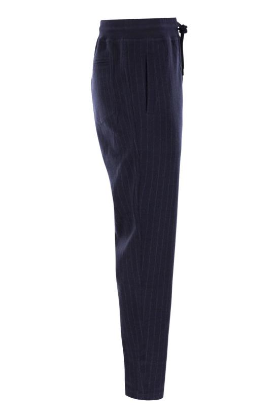  브루넬로 쿠치넬리 스트레이트 팬츠 MM8333243G MARINE BLUE - BRUNELLO CUCINELLI