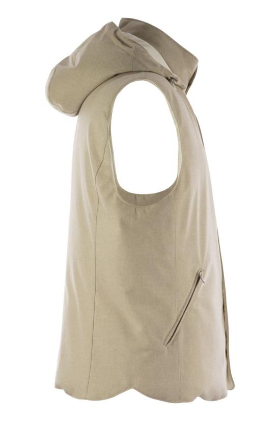  브루넬로 쿠치넬리 베스트 MM4631775 CID85 SAND - BRUNELLO CUCINELLI