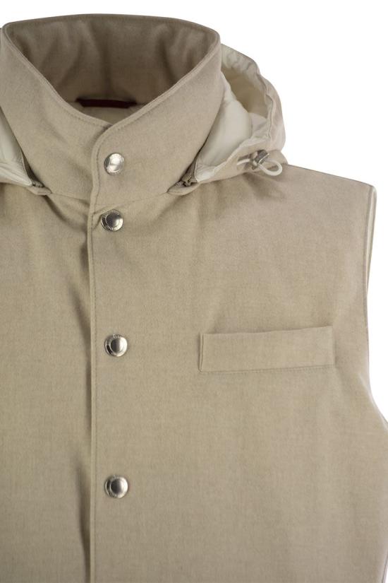  브루넬로 쿠치넬리 베스트 MM4631775 CID85 SAND - BRUNELLO CUCINELLI