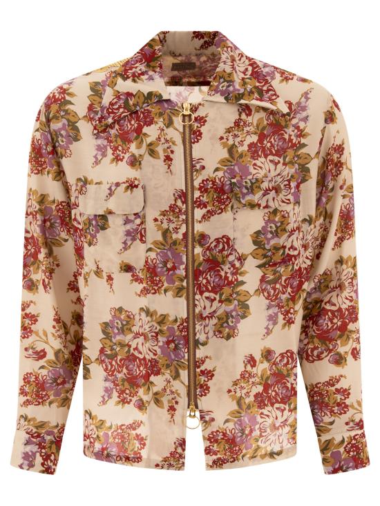 24FW 캐피탈 긴팔 셔츠 K2403LS080PURPLEXRED Beige