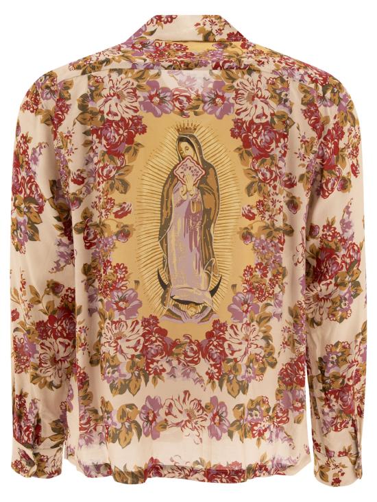 24FW 캐피탈 긴팔 셔츠 K2403LS080PURPLEXRED Beige - KAPITAL