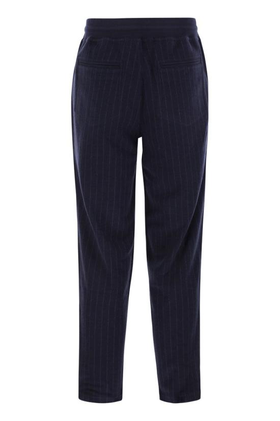  브루넬로 쿠치넬리 스트레이트 팬츠 MM8333243G MARINE BLUE - BRUNELLO CUCINELLI