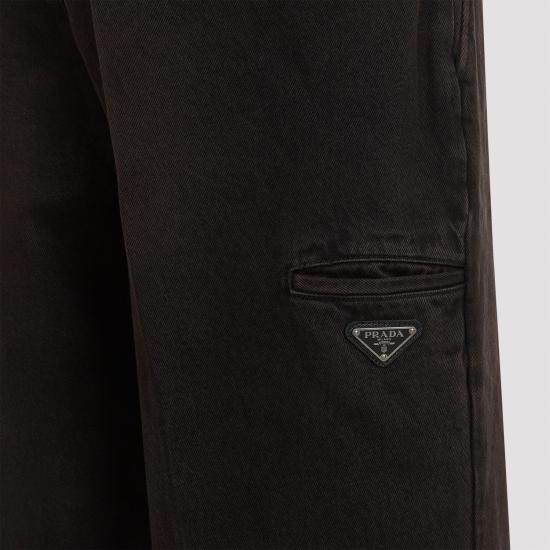  프라다 스트레이트 팬츠 GEP272S182142D BROWN - PRADA