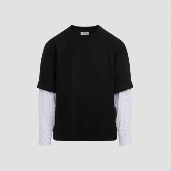  드리스 반 노튼 긴팔 셔츠 2420207469261 BLACK - DRIES VAN NOTEN