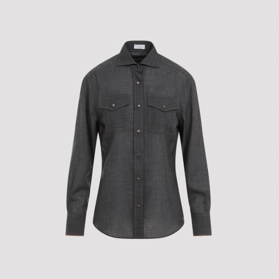  브루넬로 쿠치넬리 셔츠 MD920MJ986 GREY - BRUNELLO CUCINELLI