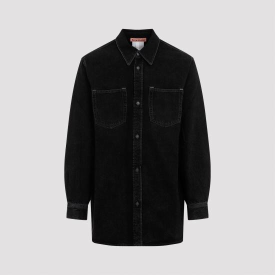 24FW 아크네 스튜디오 긴팔 셔츠 CB0082 BLACK - ACNE STUDIOS