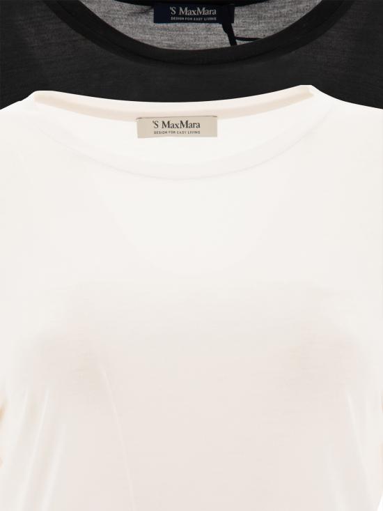 24FW 에스막스마라 반팔 티셔츠 2429936011600LUPINO010 Black - 'S MAX MARA