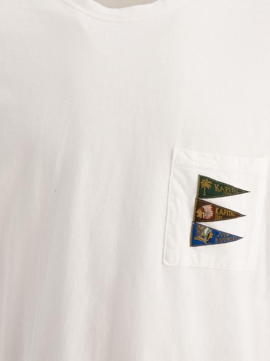 24FW 캐피탈 반팔 티셔츠 EK 1224SCWHITE White - KAPITAL