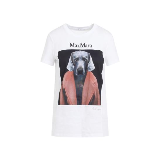 24FW 막스마라 반팔 티셔츠 242194607160013054 WHITE