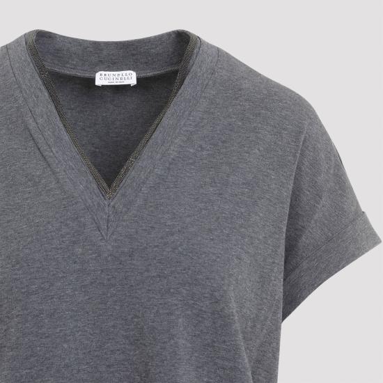  브루넬로 쿠치넬리 반팔 티셔츠 M0T18BD222 GREY - BRUNELLO CUCINELLI