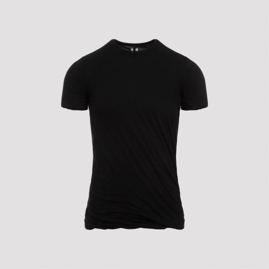  릭 오웬스 반팔 티셔츠 RU02D6256UC BLACK - RICK OWENS