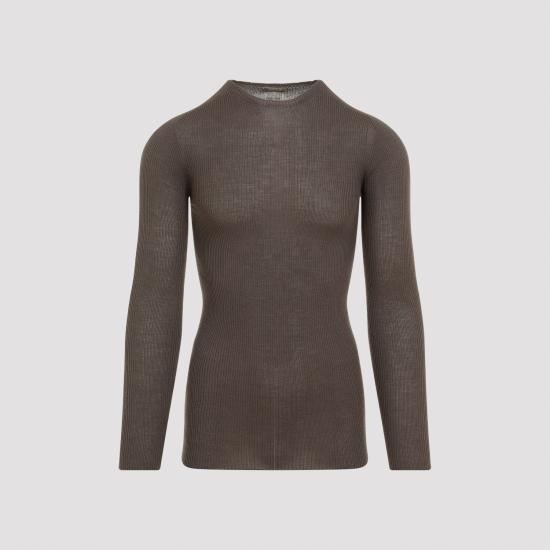  릭 오웬스 반팔 티셔츠 RU02D6637RIBM GREY - RICK OWENS