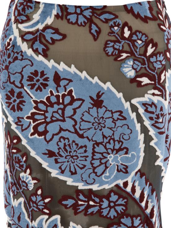  에트로 미디 스커트 WRFA004099JJD03S9880 Light Blue - ETRO