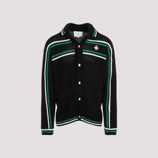 24FW 카사블랑카 자켓 MPF24KW70701 BLACK - CASABLANCA