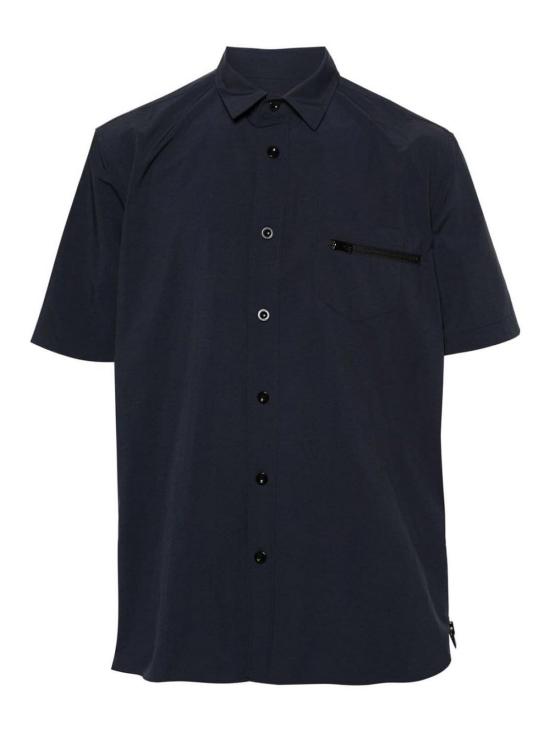  사카이 반팔 셔츠 2403358M201 Dark Blue