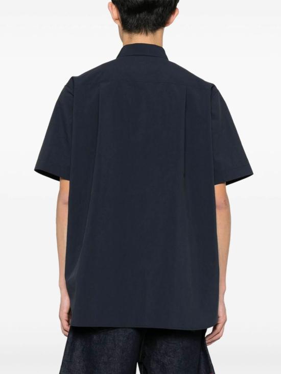  사카이 반팔 셔츠 2403358M201 Dark Blue - SACAI