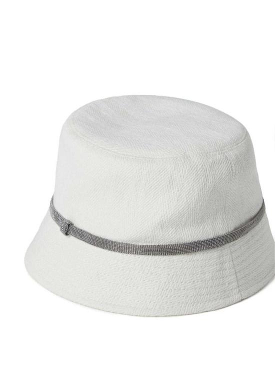  브루넬로 쿠치넬리 모자 MCAP90070C001 White - BRUNELLO CUCINELLI