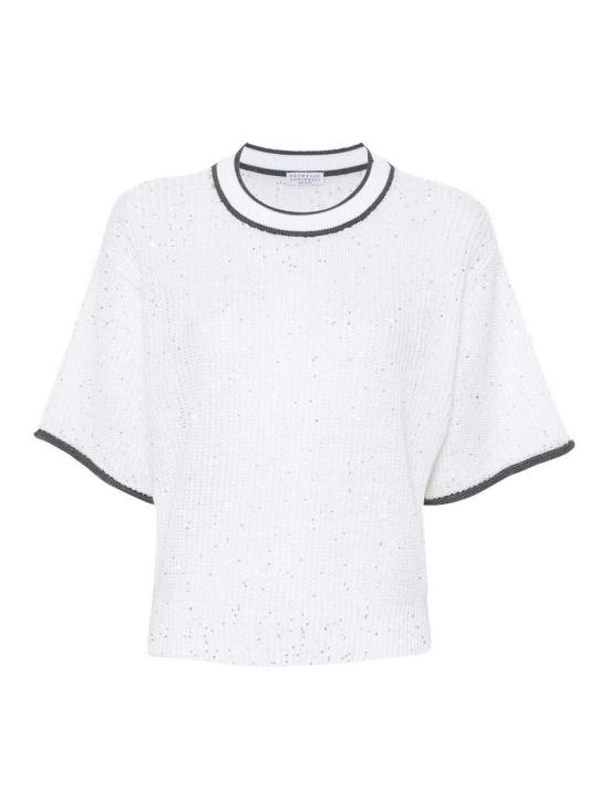  브루넬로 쿠치넬리 스웨터 MCO555900C159 White