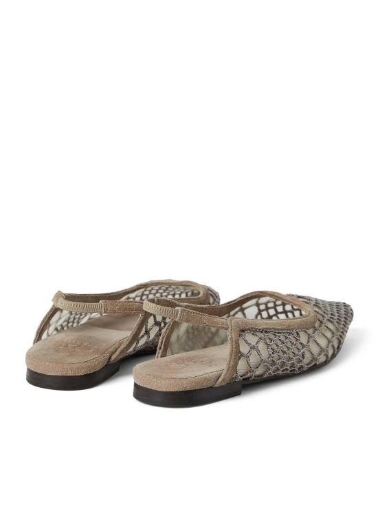  브루넬로 쿠치넬리 플랫 슈즈 MZ70C2706C9543 Brown - BRUNELLO CUCINELLI