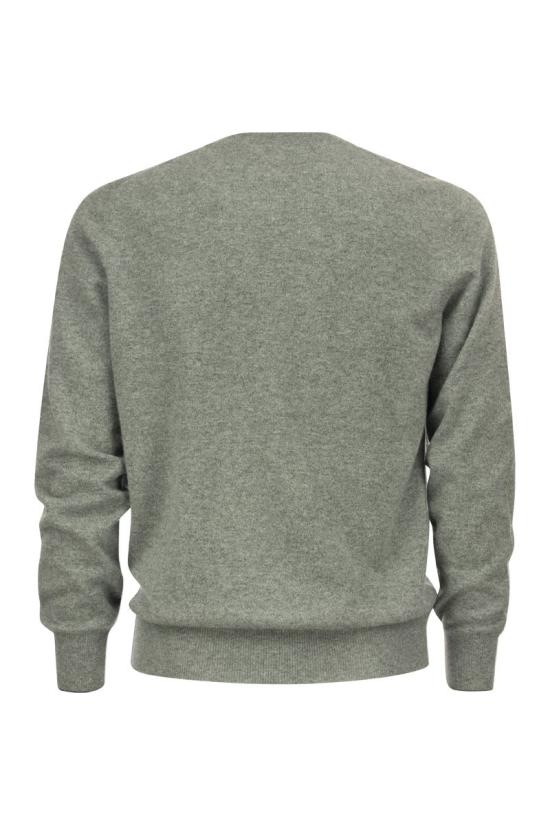  브루넬로 쿠치넬리 긴팔 티셔츠 M2200100CG217 Grey - BRUNELLO CUCINELLI