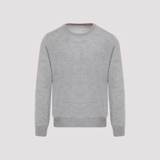  브루넬로 쿠치넬리 스웨터 M2400100CZ621 Light Grey - BRUNELLO CUCINELLI