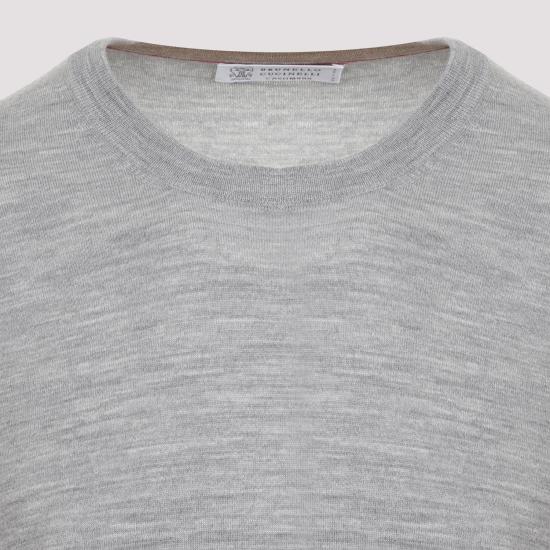  브루넬로 쿠치넬리 스웨터 M2400100CZ621 Light Grey - BRUNELLO CUCINELLI