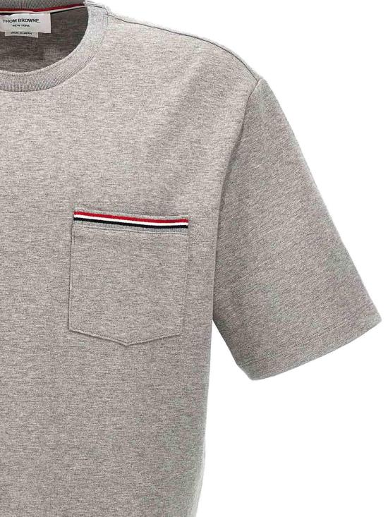  톰브라운 반팔 티셔츠 MJS183A07323055 Grey - THOM BROWNE