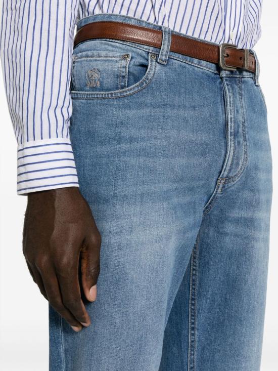  브루넬로 쿠치넬리 데님 팬츠 M283PD3210C1470 Clear Blue - BRUNELLO CUCINELLI