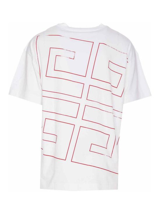  지방시 반팔 티셔츠 BM71JA3YJ5100 White - GIVENCHY