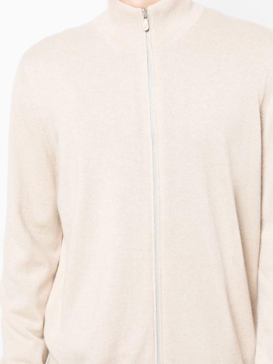  브루넬로 쿠치넬리 집업 니트 M2200106CS396 Beige - BRUNELLO CUCINELLI