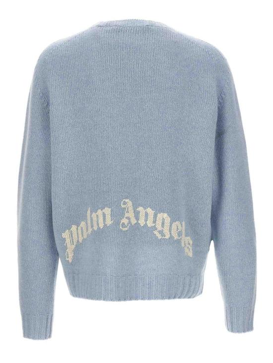  팜앤젤스 스웨터 PMHE027C99KNI0014001 Light Blue - PALM ANGELS