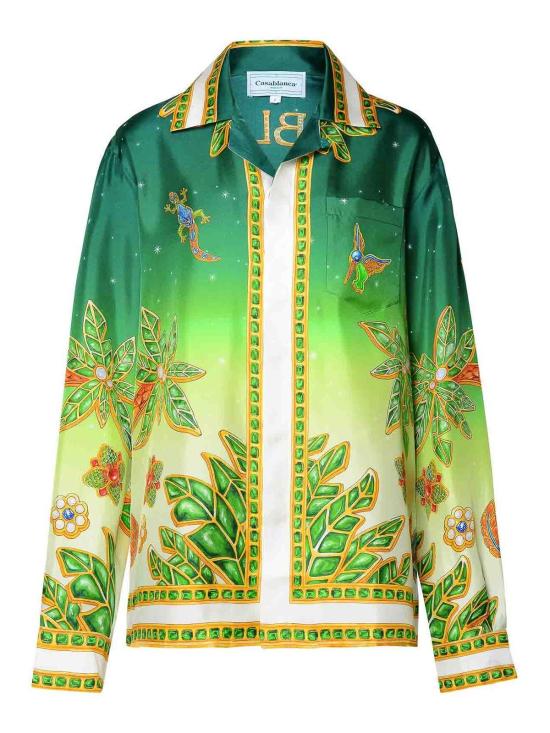  카사블랑카 셔츠 UWS24SH00601JOYAUXDAFRIQUE Green