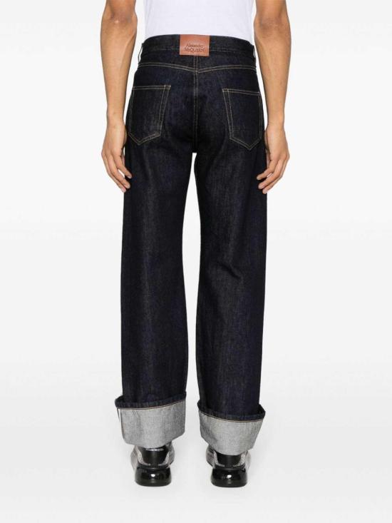  알렉산더 맥퀸 스트레이트 팬츠 781770QYAAB4244 Blue - ALEXANDER MCQUEEN