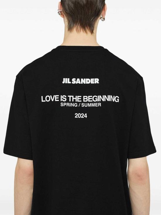  질샌더 반팔 티셔츠 J21GC0161J46219001 Black - JIL SANDER