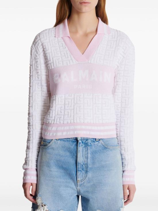  발망 반팔 티셔츠 DF1GD025KE95GSO White - BALMAIN