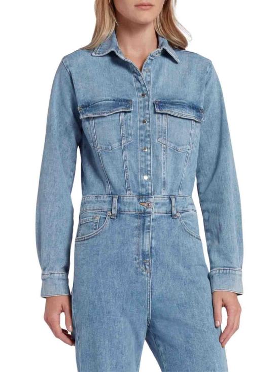  세븐포올맨카인드 점프수트 JSXLR510MSLIGHT Blue - 7 FOR ALL MANKIND