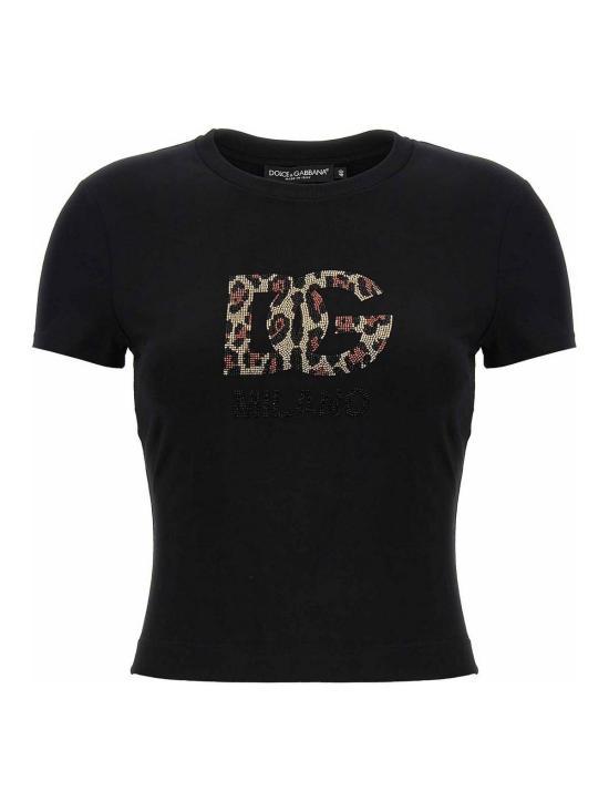  돌체앤가바나 반팔 티셔츠 F8U48ZGDBZWN0000 Black