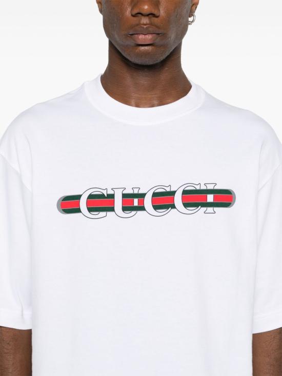  구찌 반팔 티셔츠 784361XJGKB9074 White - GUCCI