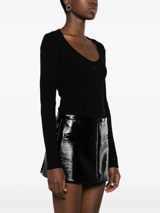  쿠레쥬 민소매 티셔츠 423MBD050FI0001BLACK Black - COURREGES