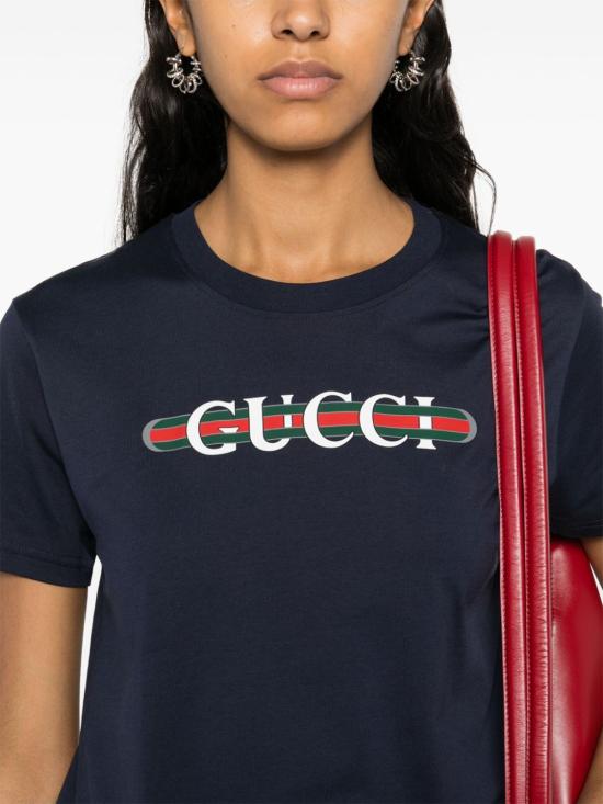  구찌 반팔 티셔츠 787299XJGNW4735 Blue - GUCCI
