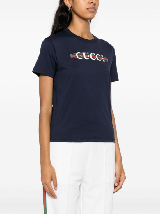  구찌 반팔 티셔츠 787299XJGNW4735 Blue - GUCCI