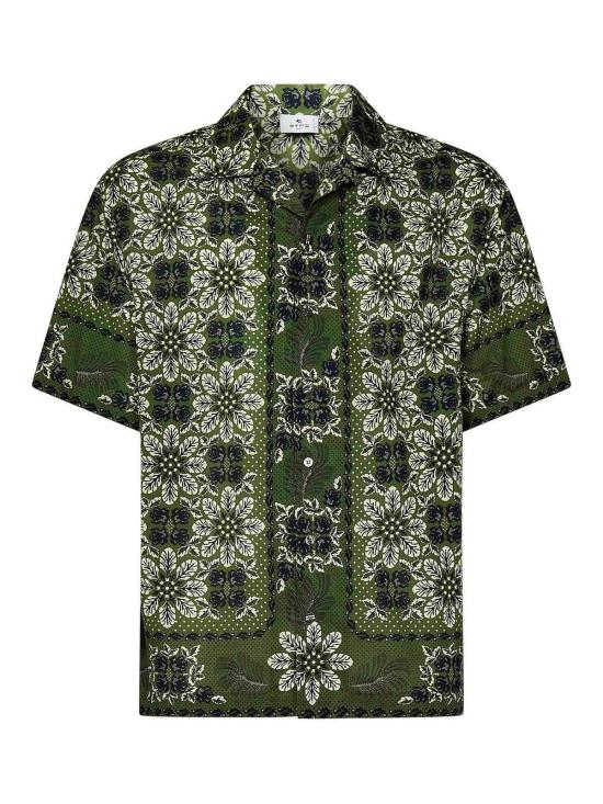  에트로 반팔 셔츠 MRIC001399SP552X0890 Green