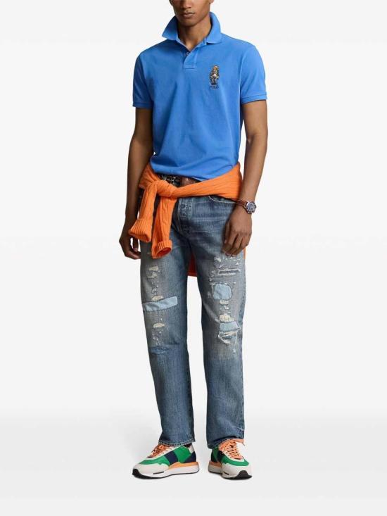  랄프 로렌 폴로 티셔츠 710853312025 Blue - RALPH LAUREN