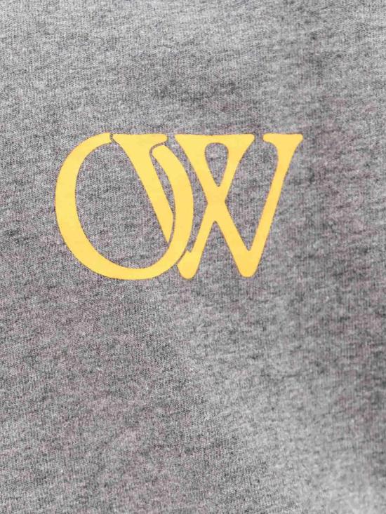  오프화이트 반팔 티셔츠 OMAA120S24JER0080622 Grey - OFF WHITE