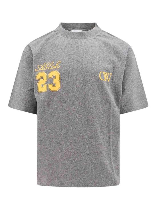  오프화이트 반팔 티셔츠 OMAA120S24JER0080622 Grey