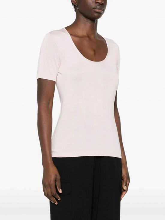  트윈세트 반팔 티셔츠 241TP347100178 Nude Neutrals - TWINSET